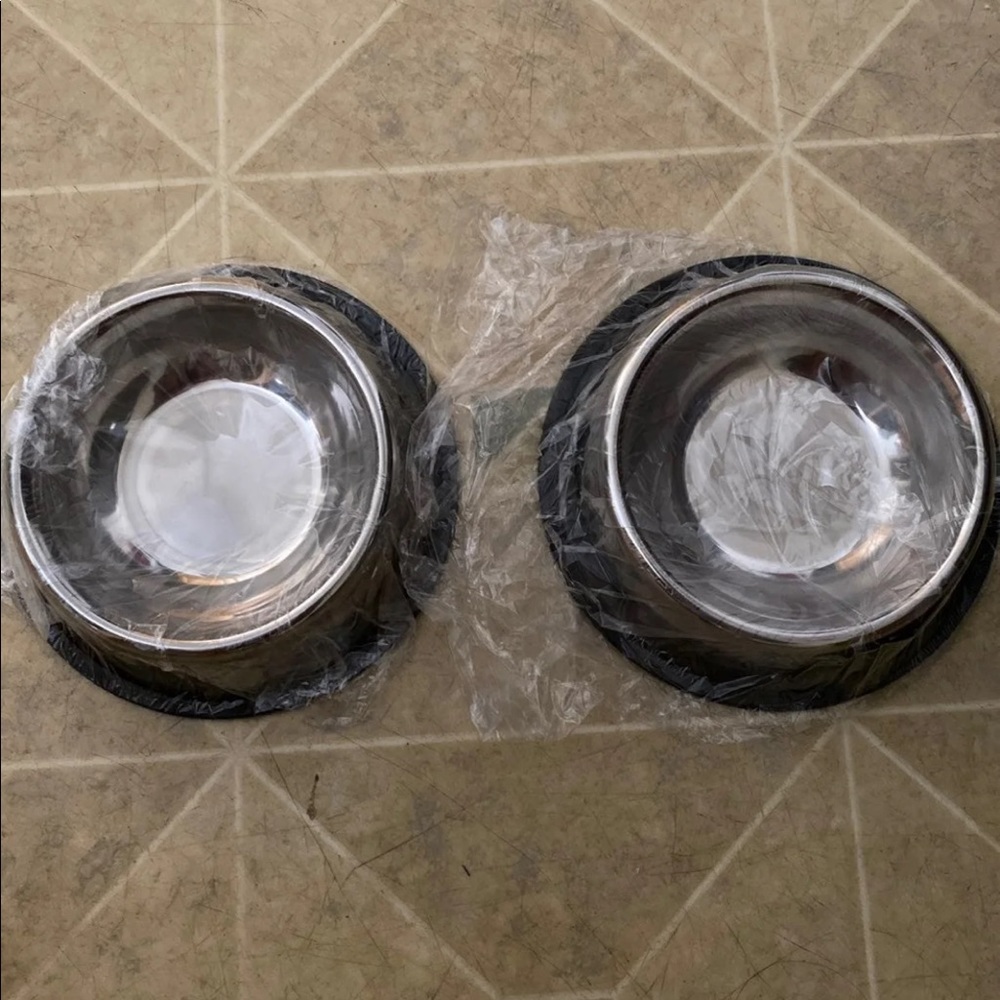 Set of 2 Amazon Small Cat/Dog Food Bowl